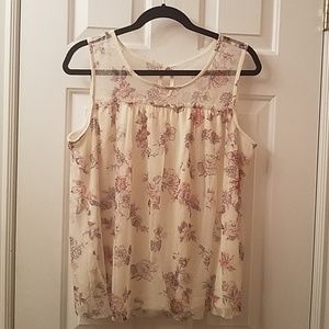 Floral tank top